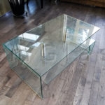 Glass Coffee Table with Shelve
