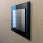Accent Mirror with Grey Mirror Frame