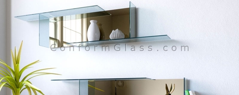 Custom Glass and Mirror Shelves