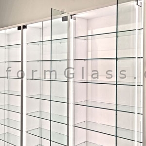 LED lit Glass Retail Cabinets