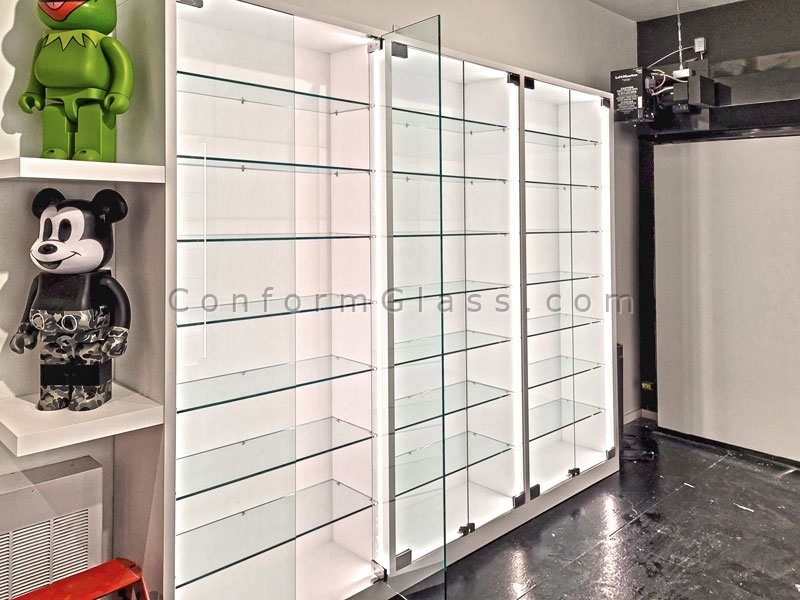 Glass Retail Cabinets with LED Lights