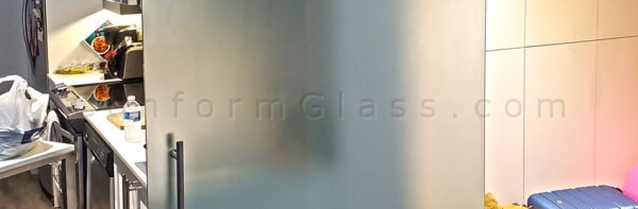 Frosted Glass Pivot Door