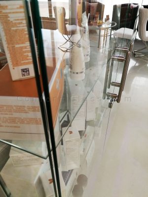Custom Glass Cabinet Closeup