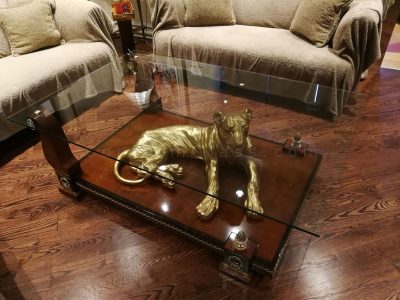 custom glass coffee table