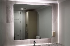 Custom LED Mirror with rounded corners
