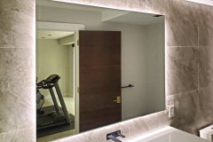 Custom Rectangular Mirror with LED Light