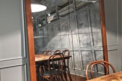 Leaning Framed Antique Mirror