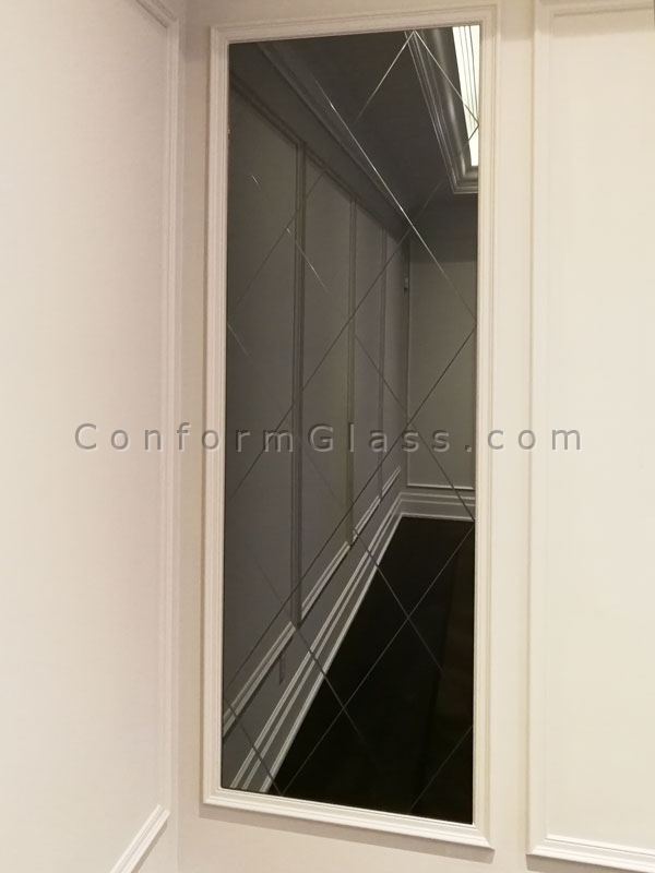 Cuistom V-groove mirror