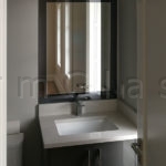 Custom Vanity Mirror with Grey Mirror Frame