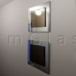 Bronze Mirror with Clear Mirror Frame