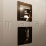 Clear Mirrors with Bronze Mirror Frame