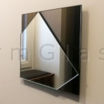 Clear on Bronze Geometric Mirror