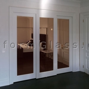 bronze mirror closet door