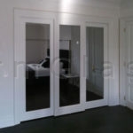 grey mirror closet doors