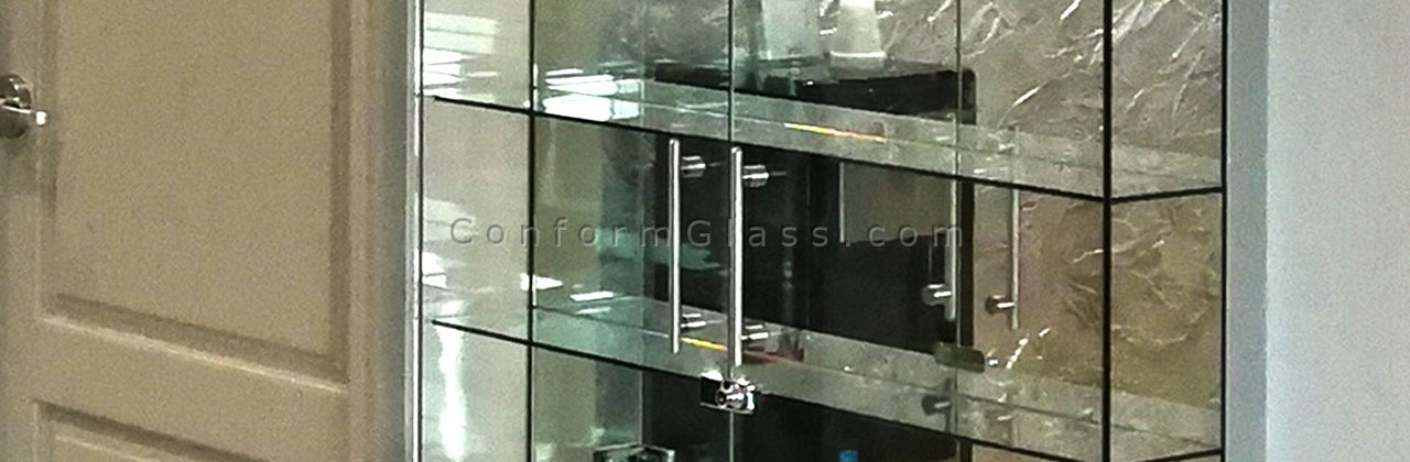 Wall Mounted Glass Display