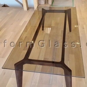 Light Bronze Glass Tabletop