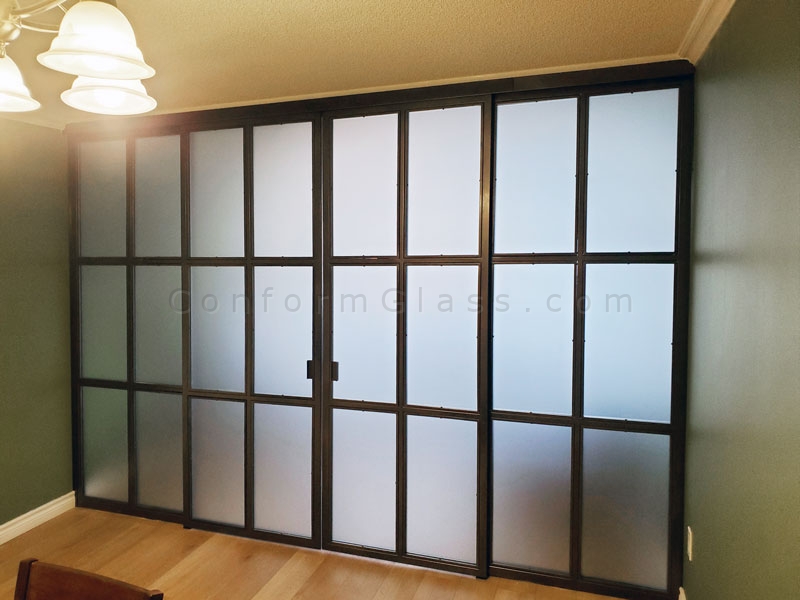 Welded Metal and Glass Partition