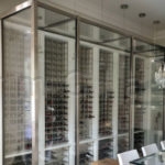 Stainless-Steel-and-glass-wine-cellar