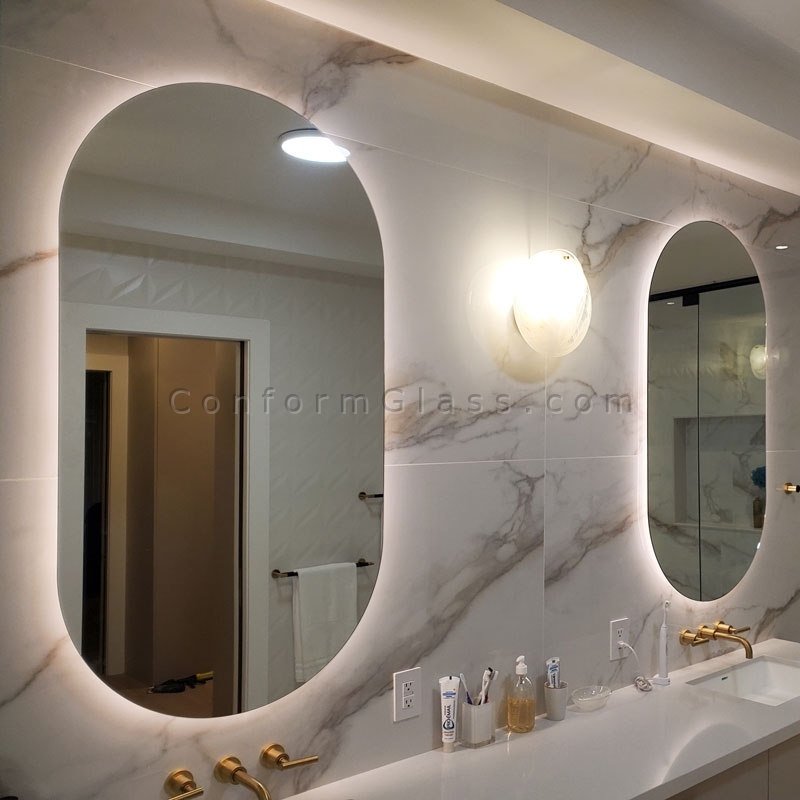 Custom Oval LED Mirrors