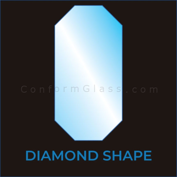 Diamond Shape LED Mirrors