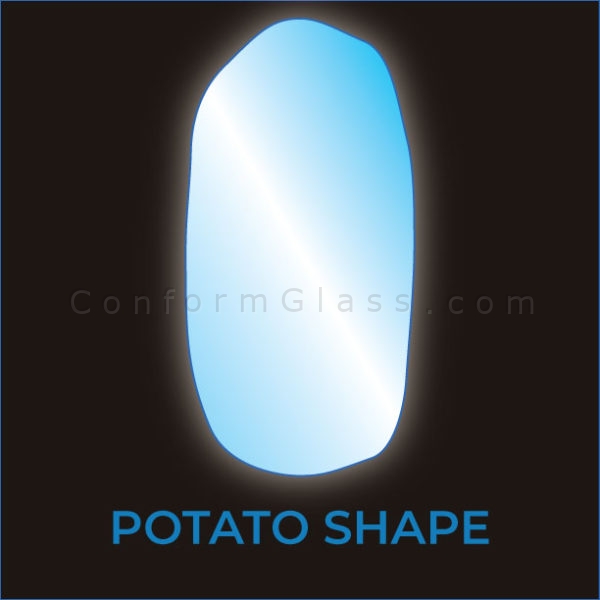 Potato Shape LED Mirror