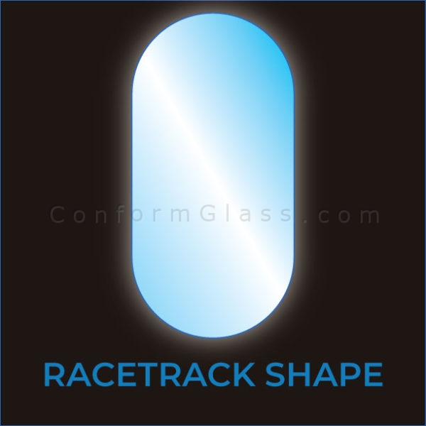Racetrack Shape LED Mirror